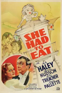 Haley Prints: SHE HAD TO EAT, US poster art, clockwise from top left: Arthur Treacher