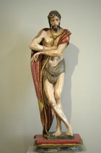 Mannerist Prints: Ecce Homo1525. Polychrome sculpture by Alonso Berruguete