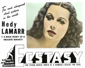 February Prints: ECSTASY, (aka EXTASE), Hedy Lamarr, 1933 (1940s re-release poster)