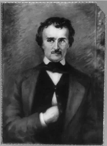 1840s Portrait Prints: Edgar Allan Poe, (1809-1849), American writer