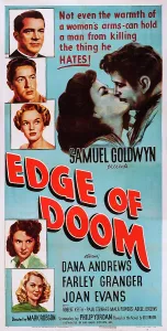 Powers Prints: EDGE OF DOOM, US poster, left from top: Dana Andrews