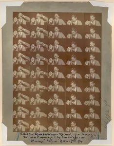 Motion Prints: Edison kinetoscope record of a sneeze (aka FRED OTT'S SNEEZE)