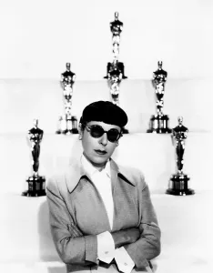 Sunglasses Prints: Edith Head with her Oscars, Paramount portrait, circa 1958