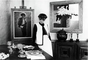 Edith Prints: EDITH HEAD, preparing for dinner guests