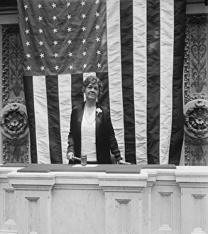 Bstp1215 Prints: Edith Nourse Rogers, opened and closed a four-minute session of the House on Sept
