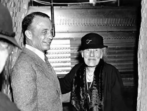 Presidents Sons Prints: Edith Roosevelt, the elderly widow of President Theodore Roosevelt votes in the 1936 election