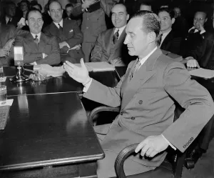 Industrialists Prints: Edsel Ford before the Monopoly Committee