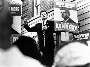 Campaign Prints: Edward Kennedy, running for the US Senate, 1962, Courtesy: CSU Archives/Everett Collection