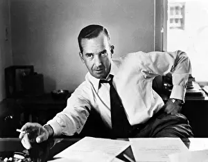 Journalist Prints: Edward R. Murrow, 1954.. Courtesy: CSU Archives / Everett Collection