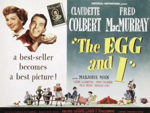 Colbert Prints: THE EGG AND I, Claudette Colbert, Fred MacMurray, 1947