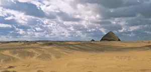 Panorama Prints: EGYPT. CAIRO. Dahshur. Snofru's Bent Pyramid