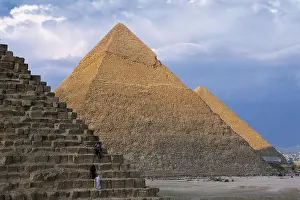 Egyptian Empire Prints: EGYPT. GIZA. Giza. Pyramids of Menkaure