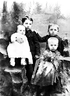 Brothers Prints: Four Eisenhower Brothers in 1893