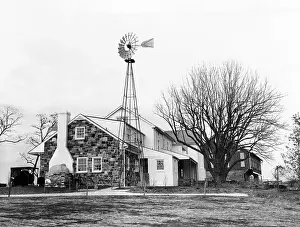 Windmill Prints: Eisenhower farm at Gettysburg. The Eisenhowers purchased the run-down farm in 1950 for $40
