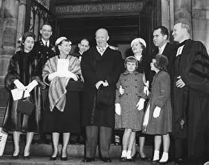 White Gloves Prints: Eisenhower and Nixon families leaving the National Presbyterian Church on Inaugural morning