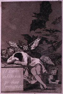 Goya Prints: El Sueno De La Razon Produce Monstros, by Francisco Goya (1746-1828), 1868