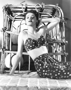 Bare Midriff Prints: Eleanor Parker, ca. mid-1940s