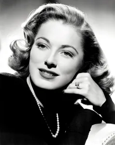 Eleanor Prints: Eleanor Parker, sporting the five-carat emerald-cut diamond engagement ring given to her by her fiance