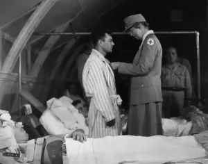 2013 Prints: Eleanor Roosevelt awards a Purple Heart in New Caledonia. Sept. 15, 1943