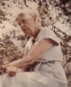 Lcgr1305 Prints: Eleanor Roosevelt. Color portrait taken around 1960. (BSLOC_2013_6_75)