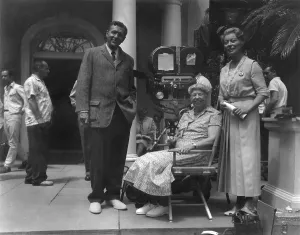 Bellamy Prints: Eleanor Roosevelt at the filming of Sunrise at Campobello