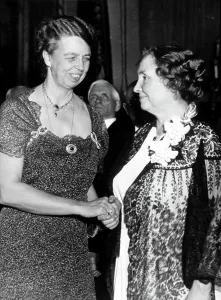 Keller Prints: ELEANOR ROOSEVELT with Helen Keller in 1936.. Courtesy: CSU Archives / Everett Collection