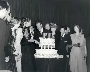 Movie Stars Prints: Eleanor Roosevelt hosts an FDR Birthday Ball with Movie Stars