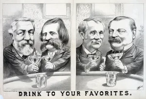Images Dated 6th June 2012: Election of 1884. James G. Blaine and John A