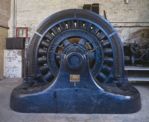 Electricity Prints: Electric generator in the Folsom Powerhouse on the American River provided electricity to the city of Sacramento