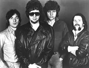 Leather Jacket Prints: Electric Light Orchestra (ELO): (l-r): Richard Tandy