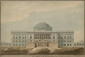 Drawing Prints: Elevation of west front of the United States Capitol, Washington, DC