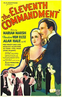 Marsh Prints: THE ELEVENTH COMMANDMENT, top from left: Marian Marsh, Theodore Von Eltz, 1933