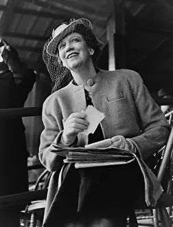 Make Up Prints: Elizabeth Arden (1878-1966), at the horse races in New York City