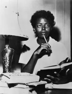 Arkansas Prints: Elizabeth Eckford studies at home after being turned away from Central High School in Little Rock