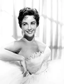 Strapless Gown Prints: Elizabeth Taylor, ca. early 1950s