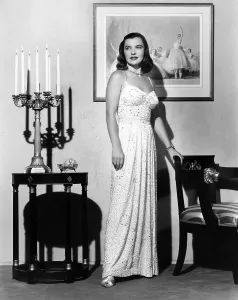 Embroidery Prints: Ella Raines, 1946