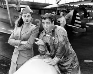 Raye Prints: KEEP EM FLYING, from left, Martha Raye, Lou Costello, 1941
