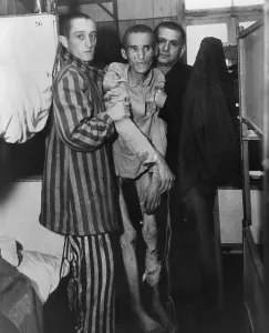 Sick Prints: Emaciated 23-year-old Czech victim of dysentery in Nazi concentration camp at Flossenburg
