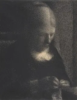 Lcgr1704 Prints: Embroidery, The Artists Mother