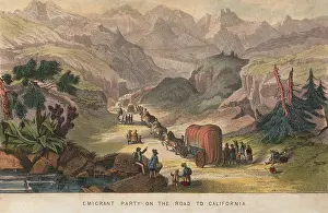 Migration Prints: Emigrant party on the Road to California