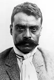 Mexico Prints: Emiliano Zapata in 1914. Courtesy: CSU Archives / Everett Collection