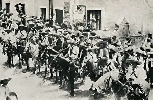 Zapata Prints: Emiliano Zapata with his brother Eufemio and his followers