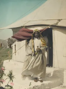Prince Prints: Emir Abdullah of Trans-Jordan in front of his tent