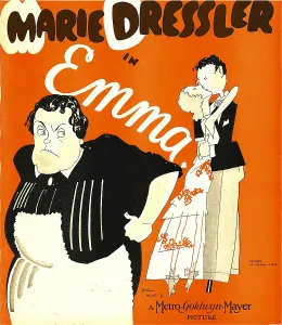 Marie Prints: EMMA, left: Marie Dressler on window card, 1932
