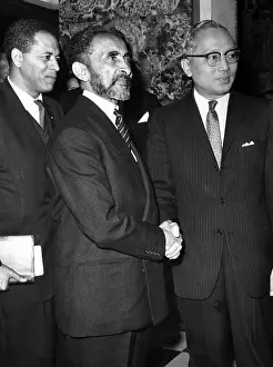 Royalty Prints: Emperor Haile Selassie is greeted by the U