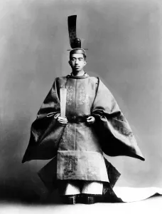 Everett Site Prints: Emperor Hirohito dressed for his coronation ceremony in 1928