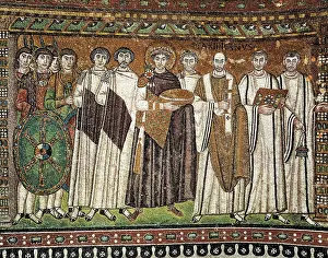 Bizantium Prints: Emperor Justinian and his Court