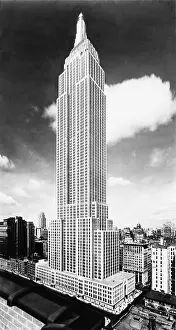 Offices Prints: Empire State Building as depicted in a 1931