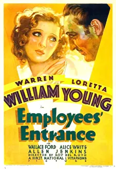 Images Dated 20th July 2009: EMPLOYEES ENTRANCE, from left: Loretta Young, Warren William, 1933