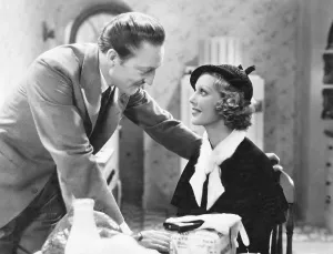Seduction Prints: EMPLOYEES ENTRANCE, from left: Warren William, Loretta Young, 1933